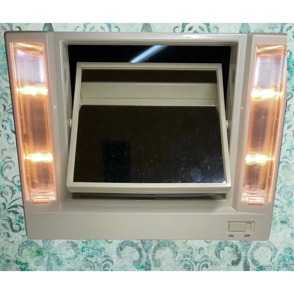 Vintage 1986 AVON Reflections of Beauty Make-Up Lighted Magnifying Mirror NEW